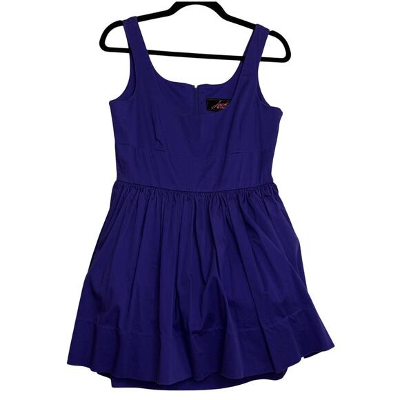 Jack BB Dakota Mini Babydoll Dress Sz M Pleated Empire Waist Y2K Balletcore Twee - Picture 1 of 10